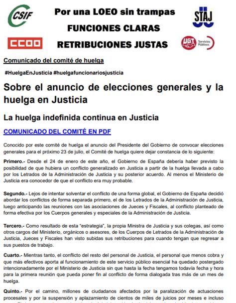 Staj Galicia Comunicado Del Comit De Huelga Convocatoria De Elecciones