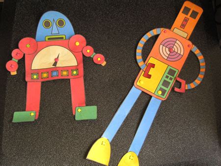 Create your own little paper robots! | Print, Cut, Paste, Craft!