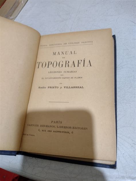 Manual De Topografía Emilio Prieto Y Villarreal MercadoLibre