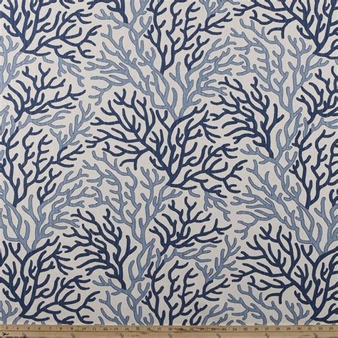 Coral Reef Upholstery Fabric Nautical Fabric By The Yard Etsy