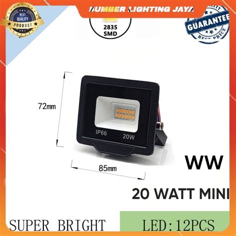 Jual COD READY STOK LAMPU SOROT LED 20W LAMPU TEMBAK LED 20 WATT