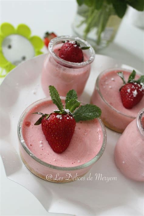 Mousse aux fraises blancs d oeufs Les Délices de Meryem