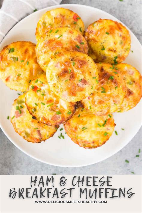 Ham And Cheese Breakfast Muffins Delicious Meets Healthy