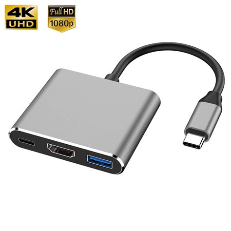 Conversor De Alto Desempenho USB C Adaptador Multi Portas PD