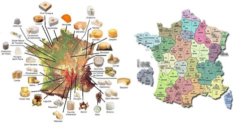Carte Des Fromages Aoc De France Réalisée Par Latelier Blayfoldex