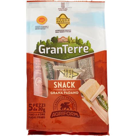 Snack Di Grana Padano DOP AGRIFORM 5 X 20 G Coop Shop