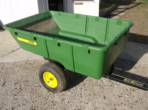 John Deere 1000 17 Tow Behind Poly Utility Cart Pct 17jd The Home