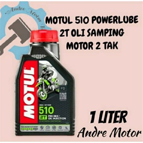 Jual MOTUL 510 POWERLUBE 2T OLI SAMPING MOTOR 2 TAK 1LITER ORIGINAL