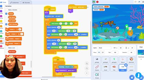 Scratch Coding Project Tutorial Ocean Cleanup Game Code Walkthrough