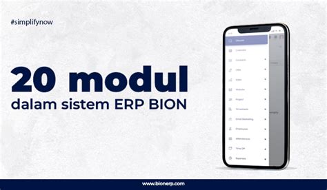 Modul Dalam Sistem Erp Bion Bion Erp