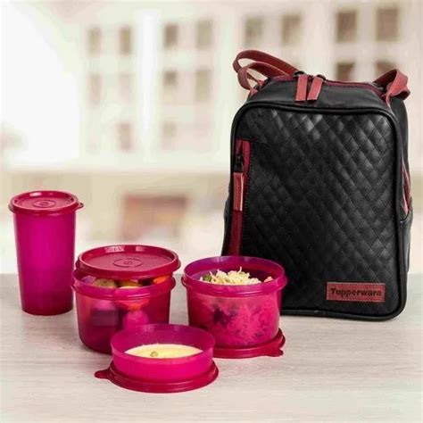 Tupperware Lunch Boxes - Tupperware Tiffin Box Latest Price, Dealers ...