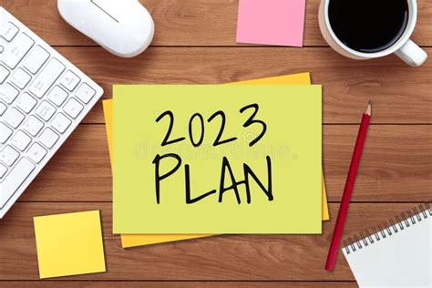 Happy New Year Resolution Goal List And Plans Setting Stock Photo