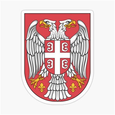 Serbian Coat Of Arms Sticker For Sale By Kentos78 Redbubble