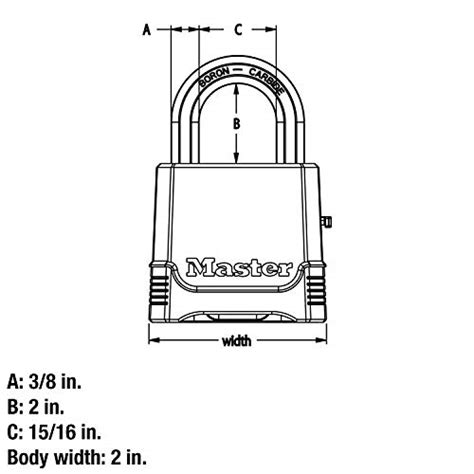 Master Lock Outdoor Combination Lock Heavy Duty Weatherproof Padlock