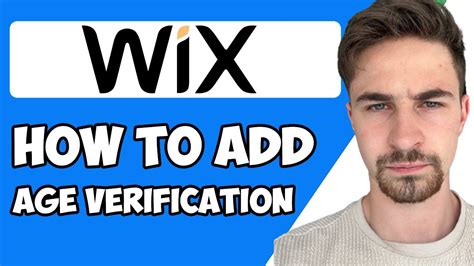 How To Add Age Verification To Wix Website Youtube