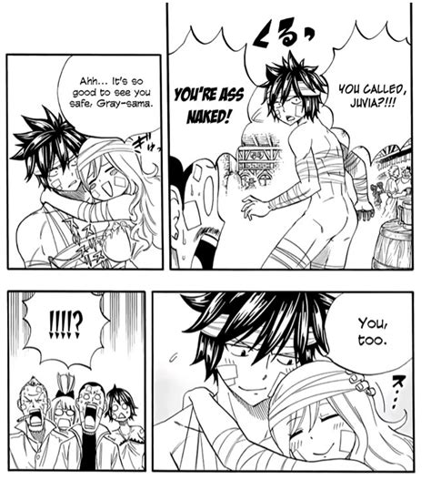 HES LETTING JUVIA HUG HIM WHEN HES NAKED HES SHOWING HIS WOMAN