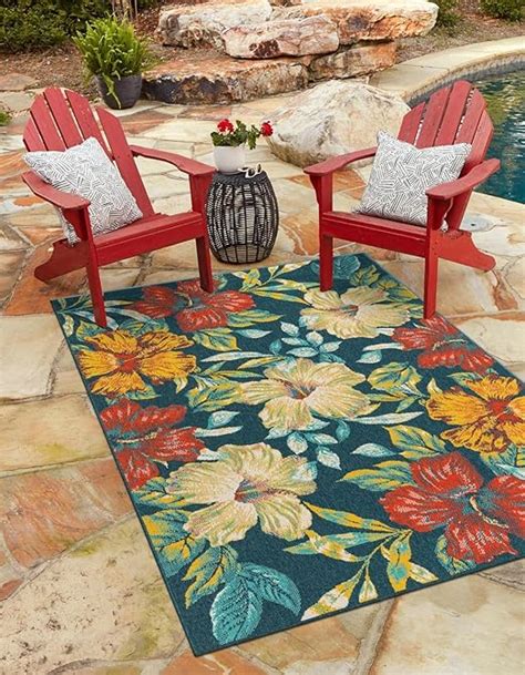 Amazon Unique Loom Outdoor Coastal Collection Area Rug Cicek