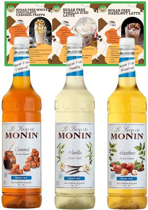 Go2 Groceries Bundle Monin Premium Sugar Free Flavoured Coffee Syrups