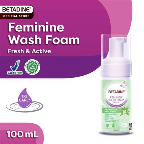 Jual Betadine Foam Fresh And Active Sabun Pembersih Kewanitaan 100ml