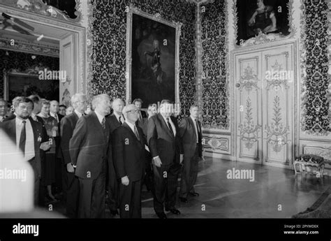 During Erich Honecker S Visit To Munich Visiting The Residence In