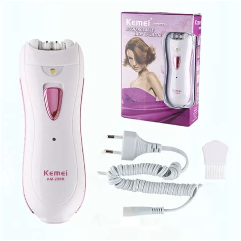 Kemei Women Epilator Hair Remover Mini Rechargeable Professional