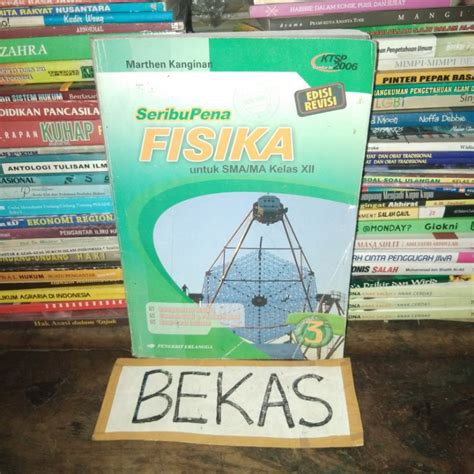 Jual Buku Seribupena Seribu Pena Fisika Kelas 12 Xii 3 Sma Penerbit Erlangga Ktsp 2006 Marthen