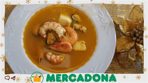 CON INGREDIENTES DE MERCADONA DELICIOSA SOPA DE MARISCO ECONÓMICA Y