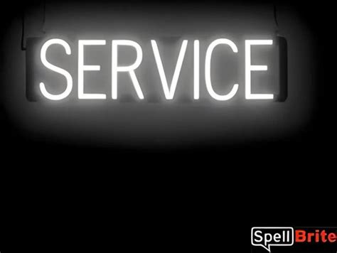 Service Lichtreclame Neon Led Bord Verlicht Spellbrite 63 X 16 Cm 6 Dimstanden Bol