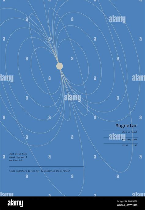 Graphic Depiction Of Magnetic Field Lines With Central White Dot On A