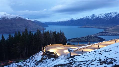 Project Skyline Queenstown Nighttime Luge Run Queenstown New