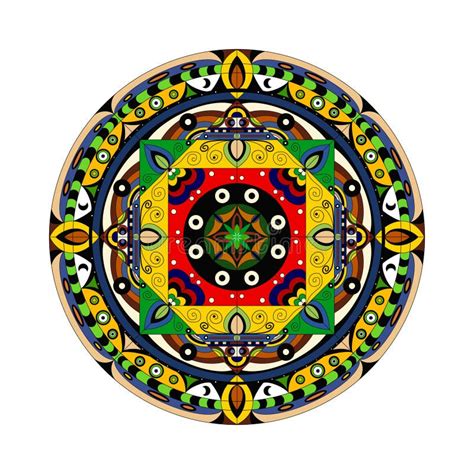 Illustration Of Mandala Round Ornament Pattern Beautiful Deco Mandala