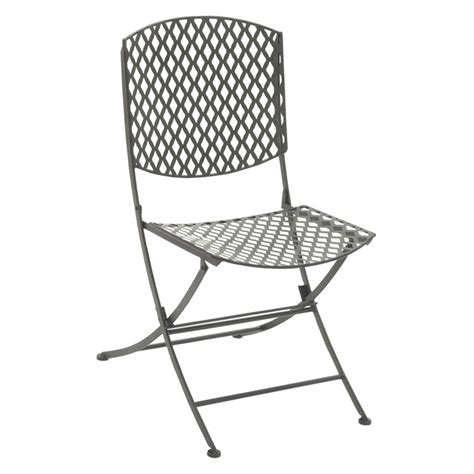 Customary Styled Metal Folding Chair