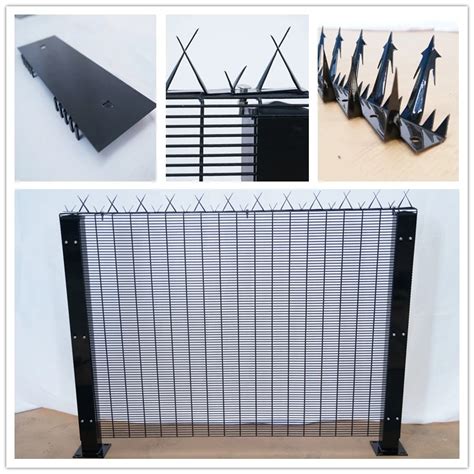 South Africa Clearvu Anti Climb Prison Fence Panels Wire Mesh Anti Climb 358 High Security Fence