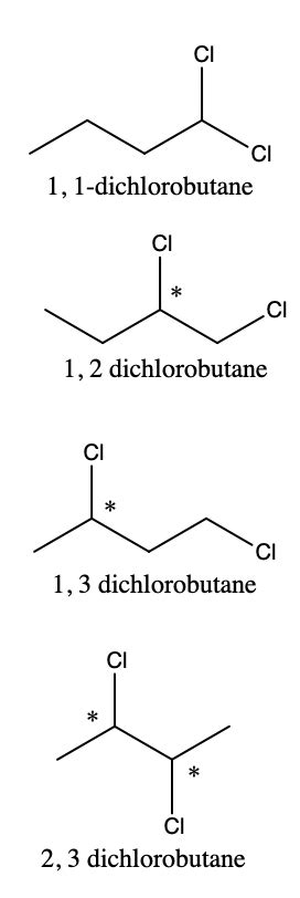 Which Of The Following Compounds Is Never Chiral A