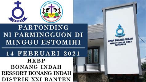 Ibadah Minggu Umum Di Minggu Estomihi Minggu Februari Hkbp