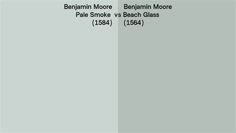 Benjamin Moore Pale Smoke Vs Beach Glass Side By Side Comparison