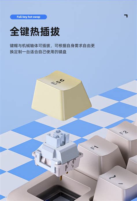 AULA LEOBOG A75 Alice Layout Wireless Custom Mechanical Keyboard TOP Structure Hot Swappable
