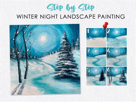 Easy Winter Painting For Beginners Debasree Dey Art