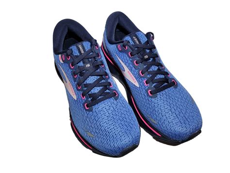 New Brooks Ghost 15 Running Shoes Bluepeacoatpink Womens Size 85 B