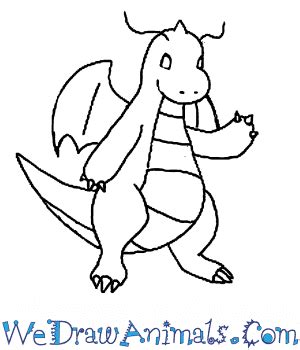 How To Draw Dragonite Como Dibujar A Dragonite Step By Step Drawing