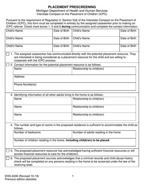 Dhs Fillable Form