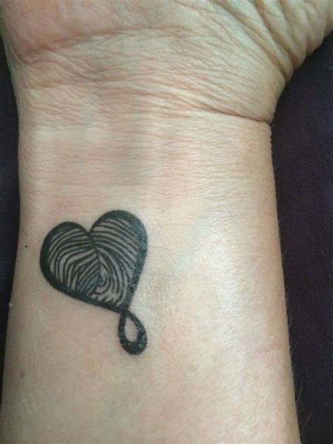 Fingerprint Heart Tattoo Placement - Viraltattoo