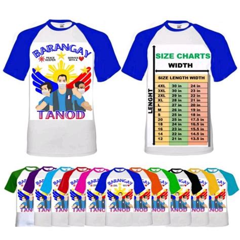 BARANGAY TANOD RAGLAN T SHIRT SUBLIMATION PRINT Shopee Philippines