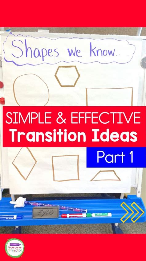 Transition Activity Ideas For Pre K And Kindergarten I Part 1