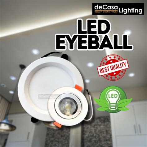 Modern Led Eyeball W W Recessed Spotlight Downlight Display Lighting