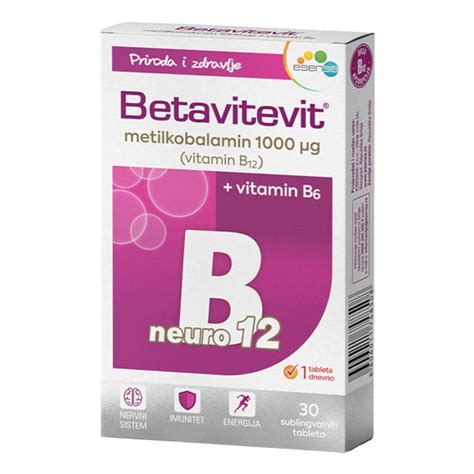 Betavitevit B12 Neuro Vitamin B6 Tbl A30 Esensa Pharmacy BIO