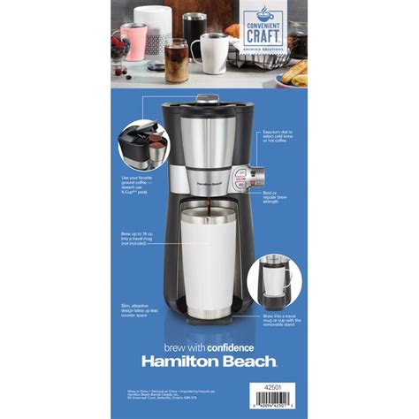 Hamilton Beach® Convenient Craft Rapid Cold Brew And Hot Coffee Maker 16 Oz Capacity Wayfair