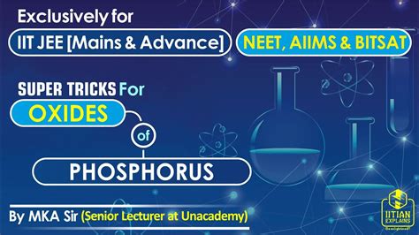 Oxides Of Phosphorus Tricks And Techniques Iit Jee Mains Advance