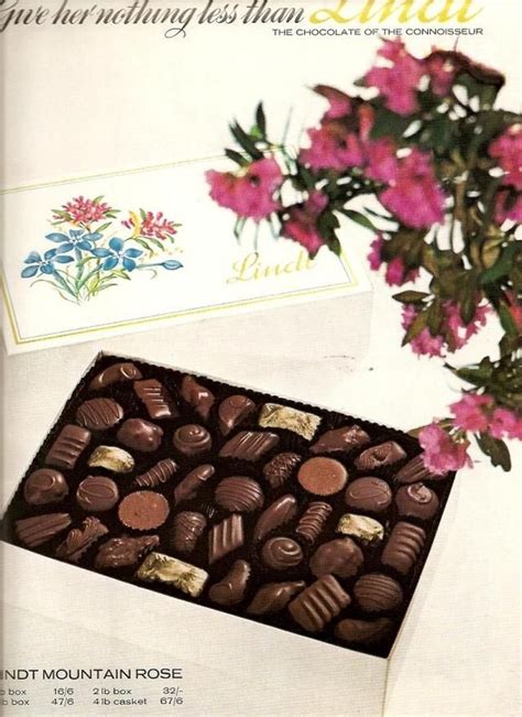 Lindt Chocolate Ad 1960s Lindt Chocolate Vintage Scrapbook