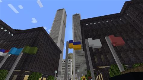 Twin Towers Of The World Trade Center New York City Minecraft Map